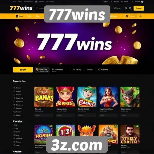 Interface do usuário do site 777wins é intuitiva