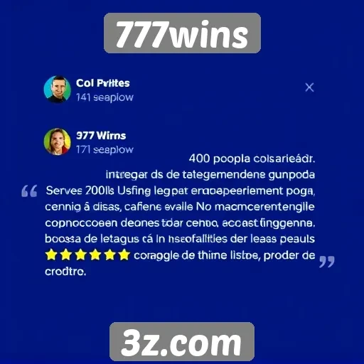 Depoimentos de usuários sobre 777wins